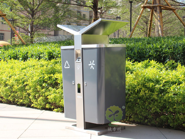 城市戶外展翅果皮箱 城市戶外展翅果皮箱