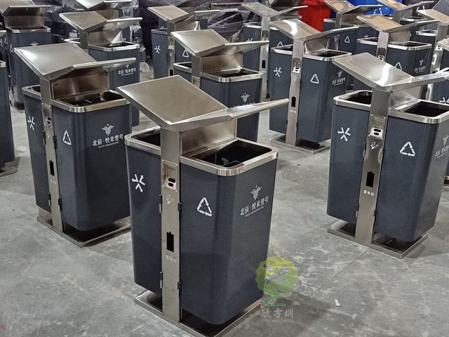 城市戶外展翅果皮箱 城市戶外展翅果皮箱