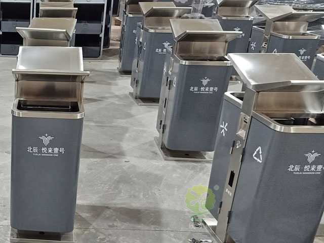 城市戶外展翅果皮箱 城市戶外展翅果皮箱