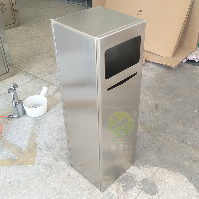 電鍍室內(nèi)方形不銹鋼果皮箱 電鍍室內(nèi)方形不銹鋼果皮箱