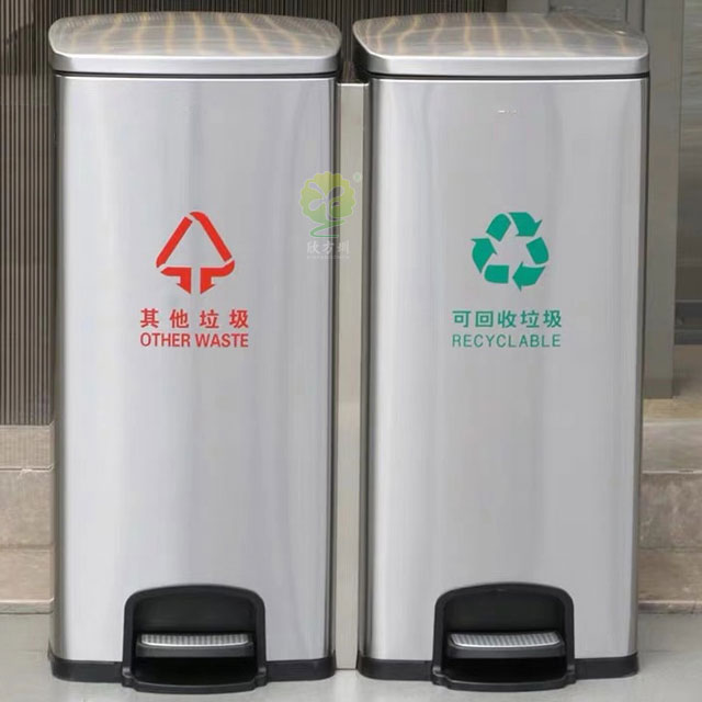 家用不銹鋼室內(nèi)分類垃圾桶