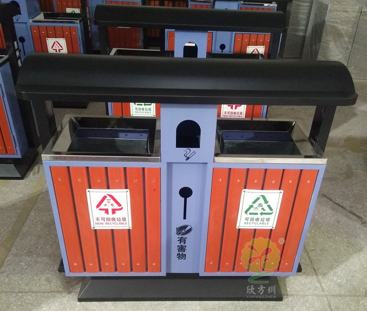 戶外景區(qū)分類鋼木垃圾箱 戶外景區(qū)分類鋼木垃圾箱